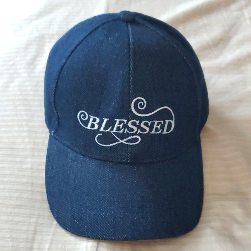 Blessed Blue Denim Cap